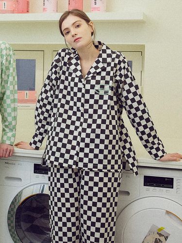 Exclusive] Checkerboard women pajamas - BALCONY in SUITE - Modalova