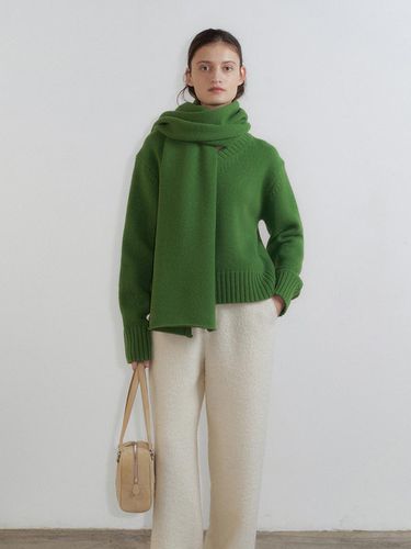 Todd Wool V - neck Sweater in Garden - LO61 - Modalova