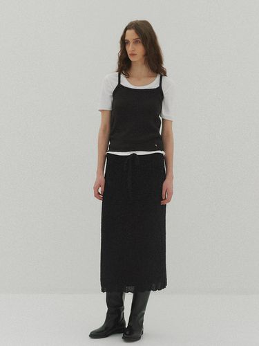 Pita Drawstring Skirt in Black - LO61 - Modalova