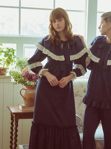 Exclusive] Francois Bolero Dress set Navy - BALCONY in SUITE - Modalova