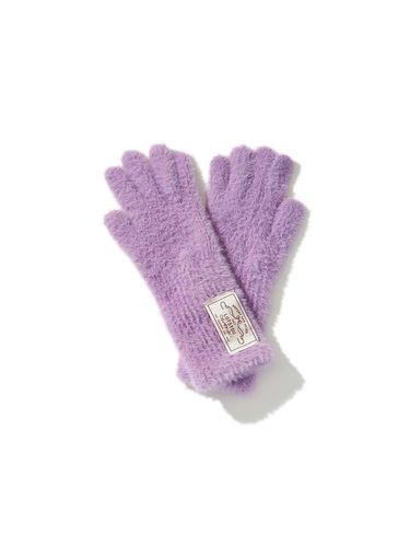 Lotsyou_Puppy Fuzzy Gloves Purple - LOTS YOU - Modalova