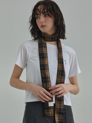 Mini Classic Check wool muffler - moire moa - Modalova