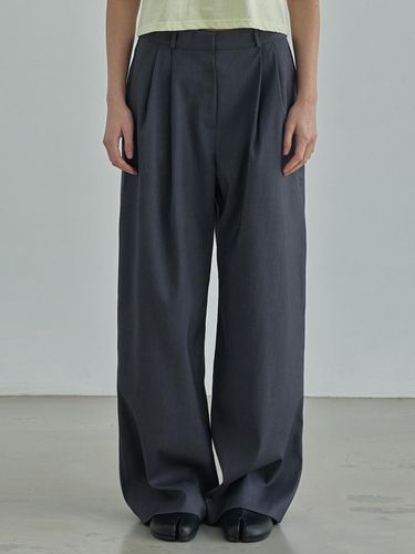 Mono Basic wide pants - gray - moire moa - Modalova