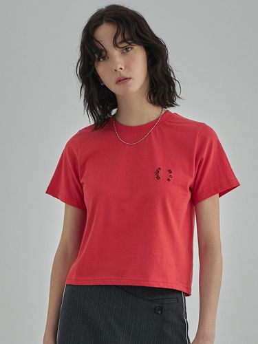 Moire blank tee - red - moire moa - Modalova