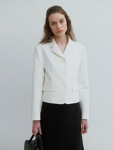 Faye Cotton Jacket in Off White - LO61 - Modalova