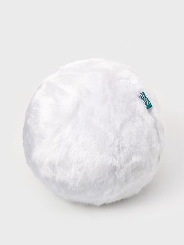 FUR BALL CUSHION [white] 30x30 - molliolli - Modalova