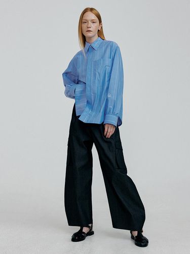 CHIC loose fit shirts [st. blue] - molliolli - Modalova