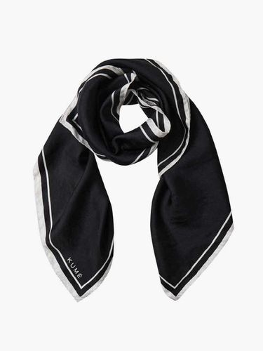 KUME Classic Silk Scarf, Black - KUME - Modalova