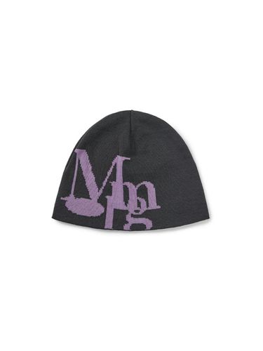 Mmlg W] LOGO JACQUARD KNIT HAT (GREY) - Mmlg Women - Modalova