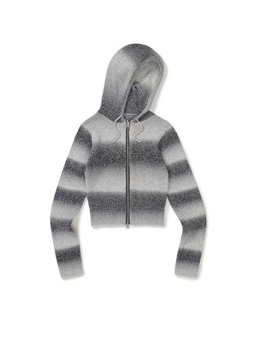 Mmlg W] GRADATION KNIT HOOD ZIPUP (GREY) - Mmlg Women - Modalova