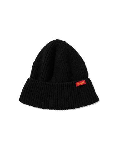 Basic Label Beanie Black - Wrangler - Modalova