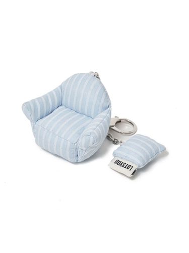 Lotsyou_Puffy Sofa Keyring Sky Blue - LOTS YOU - Modalova