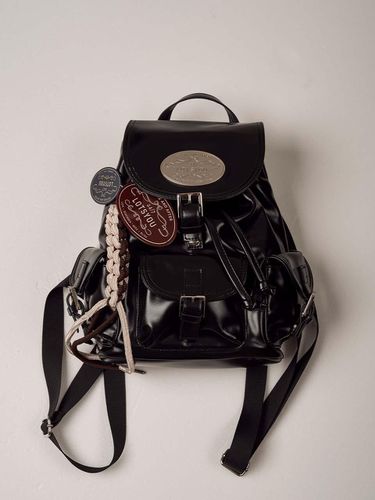 Lotsyou_Nostalgia chubby Backpack Leather - LOTS YOU - Modalova