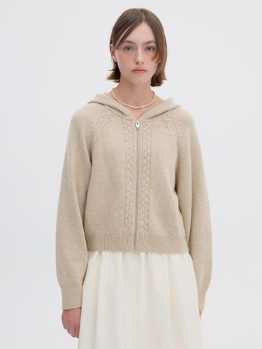 Zip-Up Hooded Cardigan OK4WDA230 - OLIVE DES OLIVE - Modalova