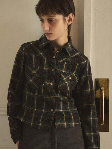 Vintage check snap shirt - OUR NOSTALGIA - Modalova