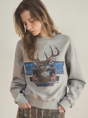 Vintage graphic sweatshirt_Gray - OUR NOSTALGIA - Modalova