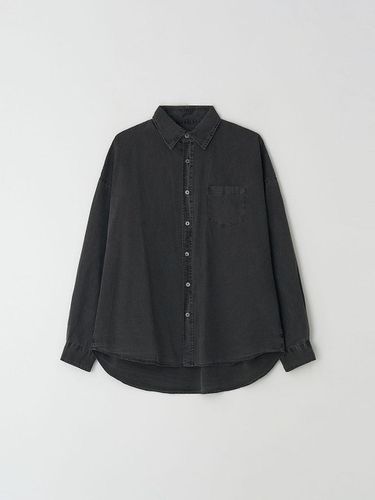 Vintage Pigment Casual Shirt_Charcoal - EZIO - Modalova