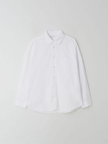 Simple Oversize twill shirt_White - EZIO - Modalova