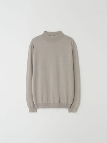 Standard Fit Basic Half Turtleneck_Camel - EZIO - Modalova