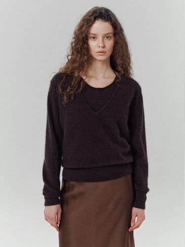 Ari Layered Knitwear in Brown - LO61 - Modalova