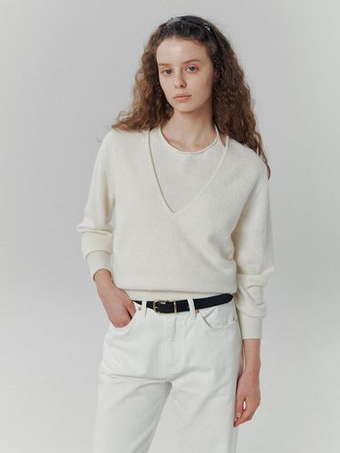 Ari Layered Knitwear in Light Beige - LO61 - Modalova