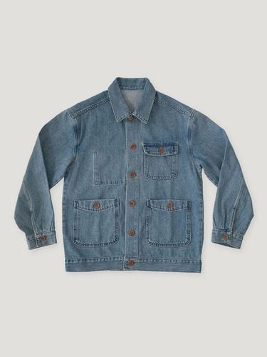 Overfit Vintage Premium Denim Jacket - fletta - Modalova