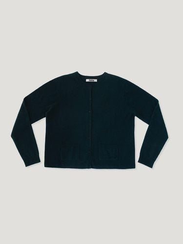 Classic Premium Cashmere Relaxed Cardigan [Blue Green] - fletta - Modalova