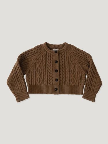 Exclusive] Fisherman Wool Cardigan Olive - fletta - Modalova