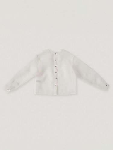 Exclusive] Two - way Organza Blouse Cream - fletta - Modalova