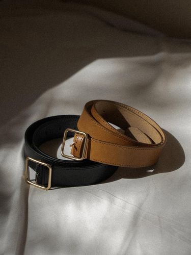 SQUARE LEATHER BELT_2COLORS - SAGEMENT - Modalova