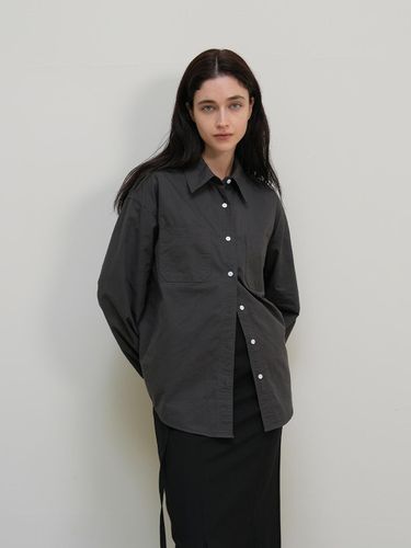 Washing cotton shirt - charcoal - dankedir - Modalova