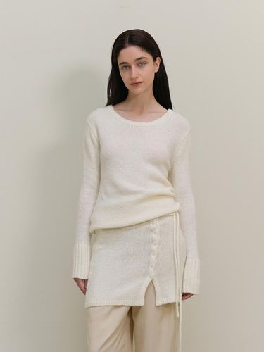 Double civet Wool long sleeve knit - dankedir - Modalova