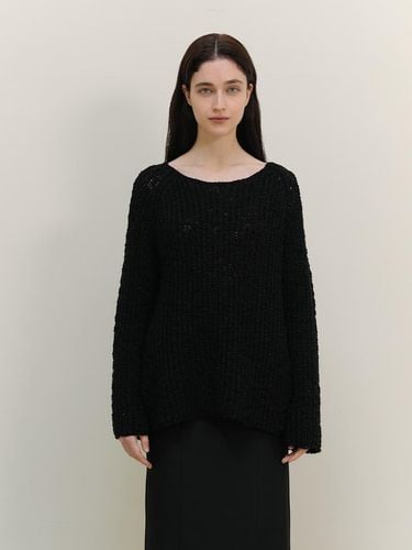 Round wave knit - Black - dankedir - Modalova