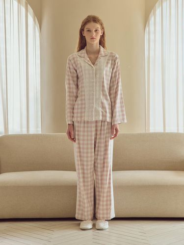 BDFHP] Euro checkered pajama Pink - BALCONY in SUITE - Modalova