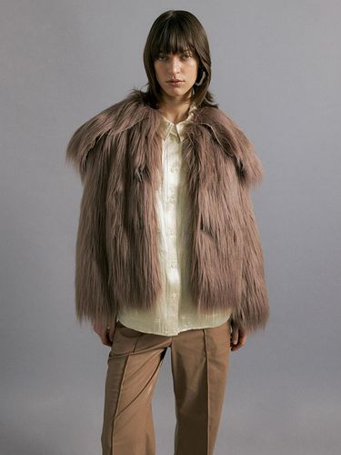 AHER fur duffle jacket [lt. brown] - molliolli - Modalova