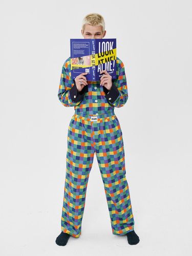 M) Cheerful Grid Pajama Set - Foli - Modalova