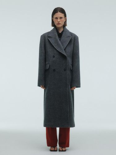 WOOL100 DOUBLE COAT_CHARCOAL GRAY - KILO - Modalova