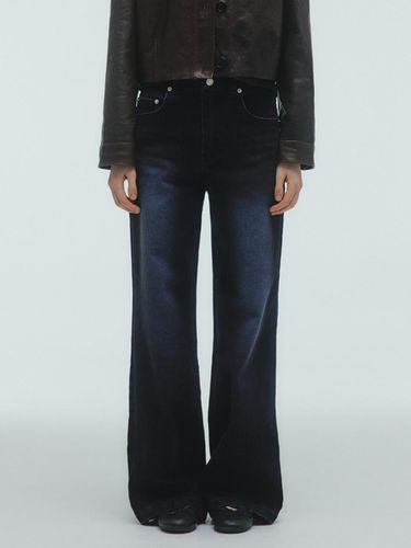 WASHED VELVET JEANS_DARK NAVY - KILO - Modalova