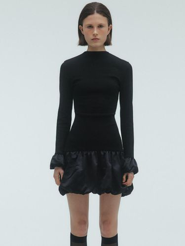 PUFF JERSEY DRESS_BLACK - KILO - Modalova