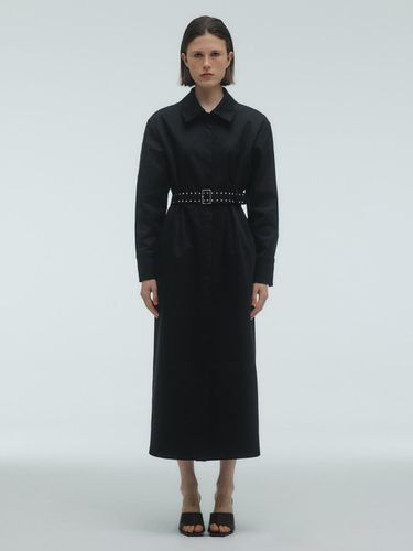 BELTED TRENCH DRESS_BLACK - KILO - Modalova