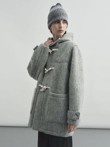 Wool half bouquet duffle coat light gray MDCT014LG - MONGDOL - Modalova