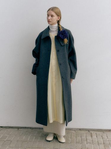 SINGLE BALMACAAN LONG COAT (dust gray) - MOAT - Modalova