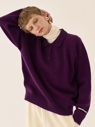 Polo Knit Sweatshirt _ Purple - GRIDA-J - Modalova