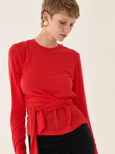 Wool drape Dressy Top _ Red - GRIDA-J - Modalova