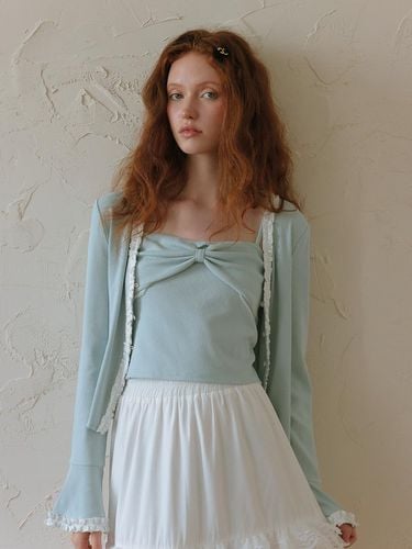 Sky Blue Ribbon Camisole - DUNDROP - Modalova