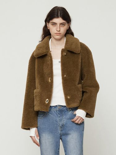 FAUX FUR Triple In Collar Jacket [Camel] - Current - Modalova