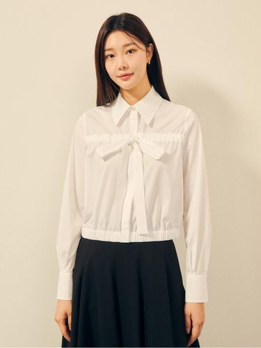 Ribbon cropped Blouson blouse GPAA0BL111 - JJ JIGOTT - Modalova