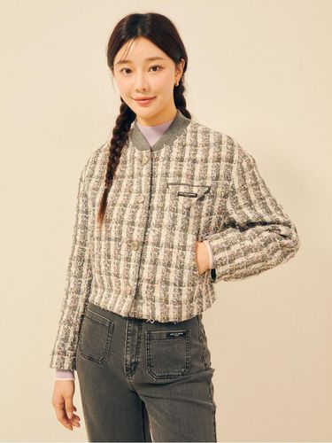 Wool tweed Blouson cropped jumper GPAA0JPR31 - JJ JIGOTT - Modalova