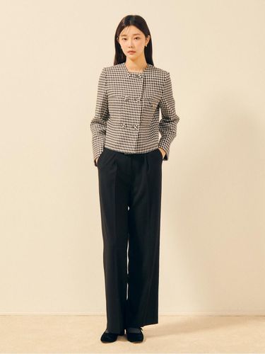 One-tuck wide straight fit pants GPAA0SLR51 - JJ JIGOTT - Modalova