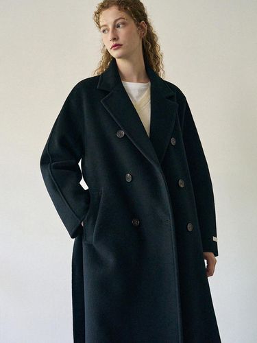 Wool Handmade Double Long Coat [3 Colors] - DRAWFIT WOMEN - Modalova